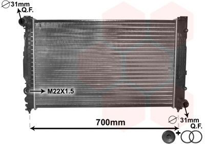 Compre 03002124 VAN Wezel Radiador de esfriamento de motor
